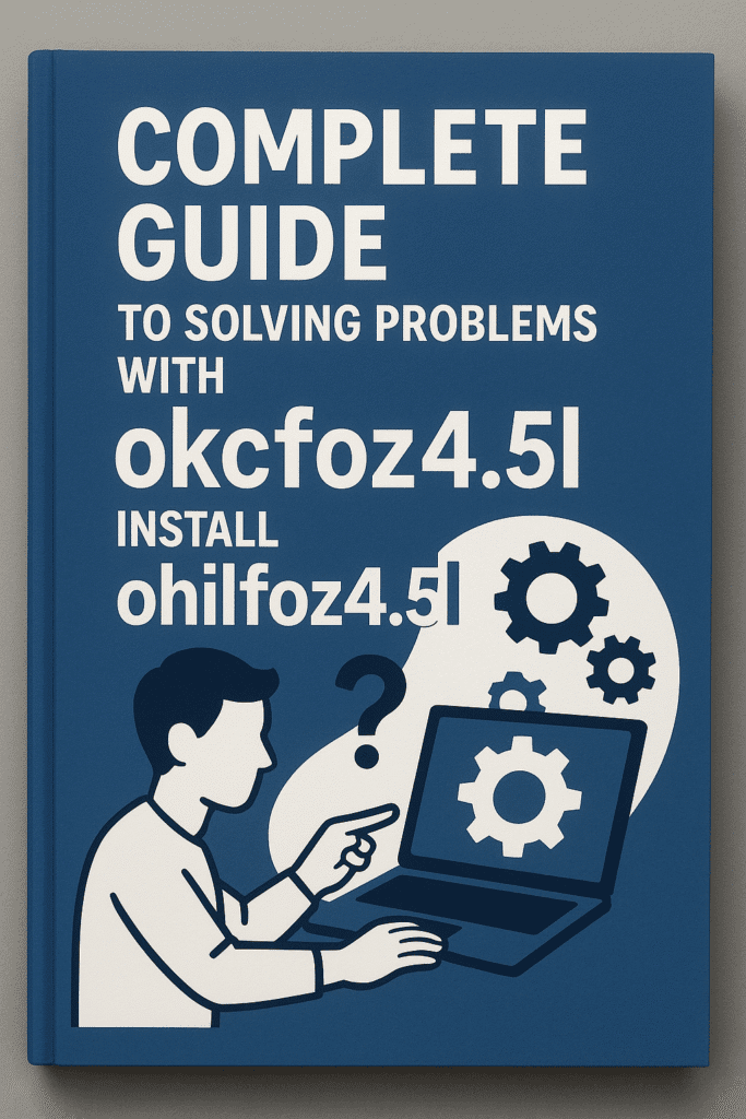 Complete Guide to Solving Problems with okcfoz4.5l Install ohilfoz4.5l.